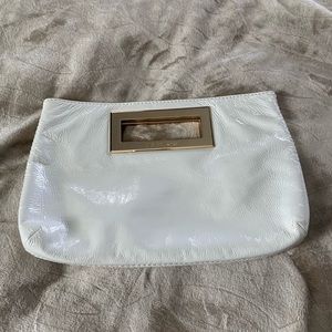 Michael Kors white clutch
